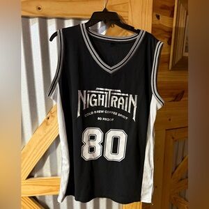 Nighttrain coffee liquor 80 proof 100% Polyester Sleeveless Jersey. Sz M